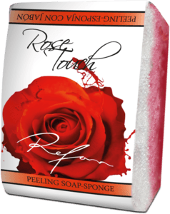 Rose Touch Refan peeling sabonete-esponja