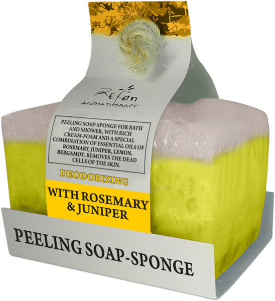 Desodorierende Peelingschwammseife