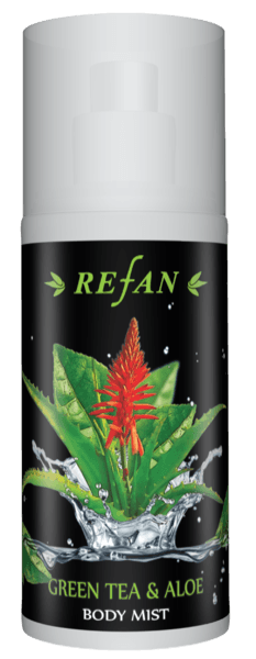 Spray corporal chá verde e aloe