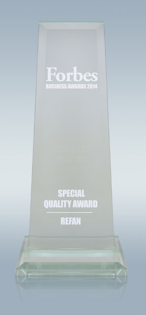 Refan with a special Forbes quality award
