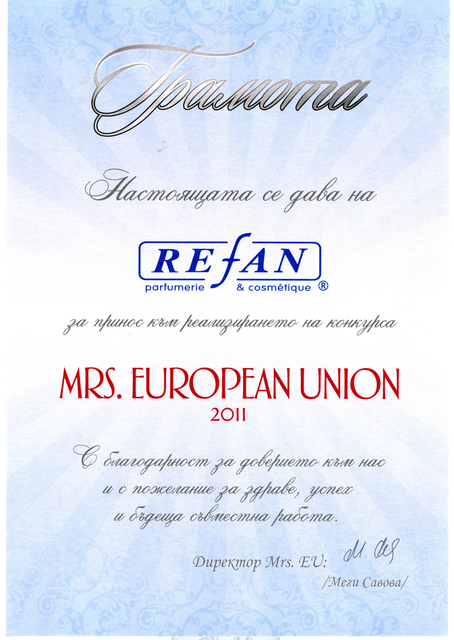 Refan: Mrs. European Union 2011