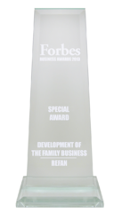 FORBES pentru „Dezvoltarea afacerilor de familie” 