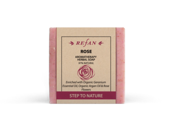 HERBAL SOAP  ROSE - STEP TO NATURE - AROMATHERAPY