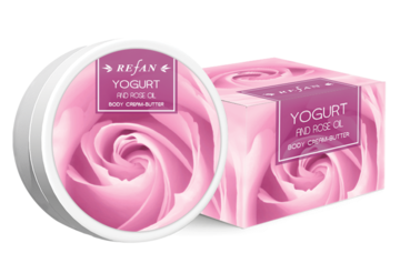 Йогуртов и розовое масло Крем-масло для тела