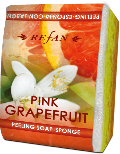 Peeling soap sponge