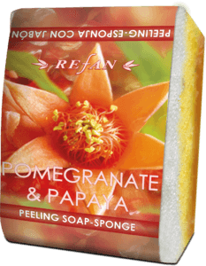 Pomegranate & Papaya Peelingschwammseife