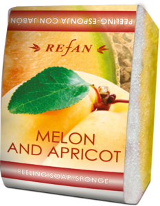 MELON AND APRICOT Peelingschwammseife