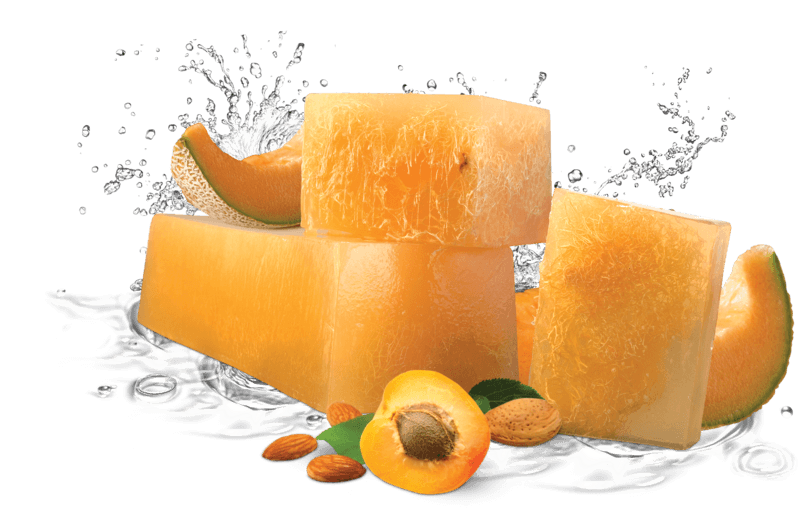 Naturseife Melone und Aprikose
