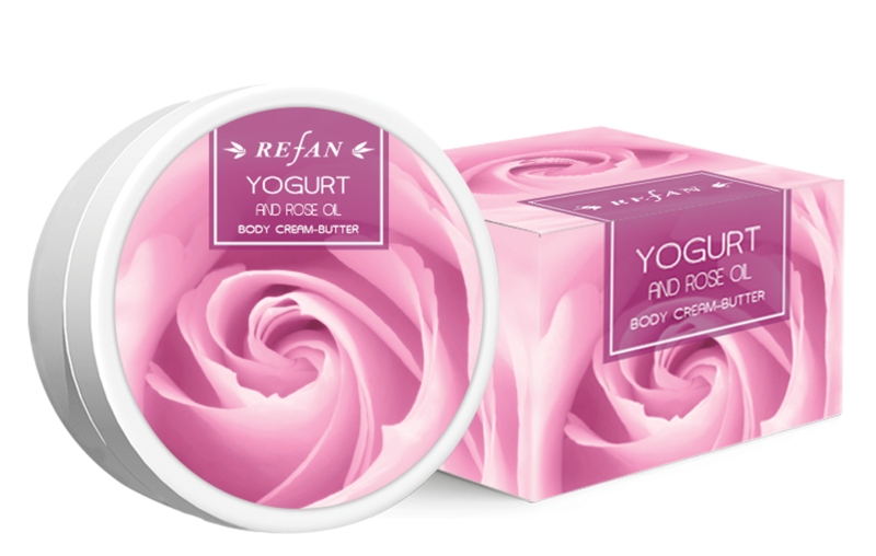Body cream butter Yogurt and rose oil