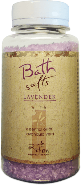 Bath salts with essential oil of lavender 250g