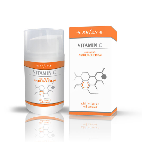 VITAMINE C  SOIN ANTI-ÂGE  CRÈME DE NUIT POUR LE VISAGE