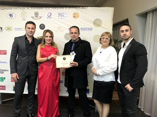 The leader in cosmetics REFAN with a prestigious award by VIP Business Awards 2017