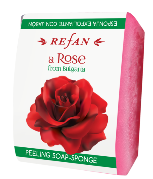 PEELINGSCHWAMMSEIFE „ROSE AUS BULGARIEN“