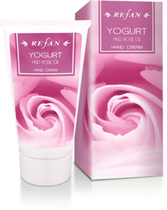 Yogurt and Rose oil Creme para as mãos