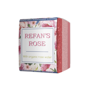 Refan's Rose Pееling soap-sponge