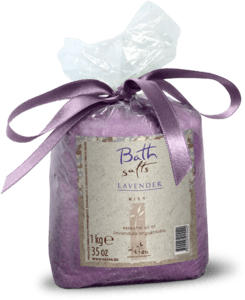 Badesalz mit ätherischem Lavendelöl-1 kg.