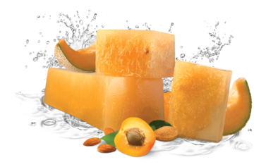 Sabonete de glicerina artesanal Melon and Apricot