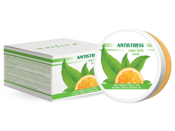 Exfoliante corporal Antistress con extrato de Verbena e óleo essencial de laranja doce