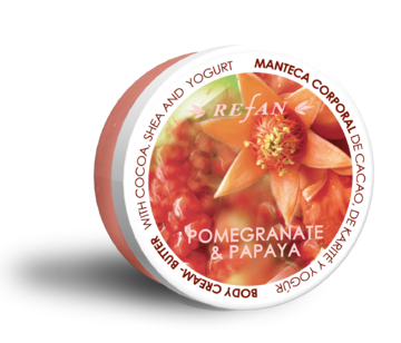 Romã e Papaya Crème corporal amanteigado