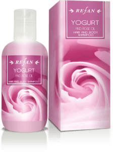Shampoo Yogurt and rose oil