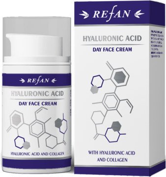 DAY FACE CREAM Hyaluronic acid and collagen REFAN
