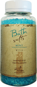 Badesalz mit ätherischem Badesalz mit ätherischem minzöl