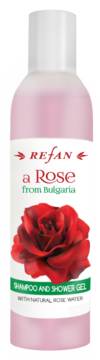 CHAMPOO E GEL DE BANHO ROSA DA BULGÁRIA REFAN