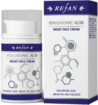 ÁCIDO HIALURÔNICO CREME DE NOITE FACIAL REFAN