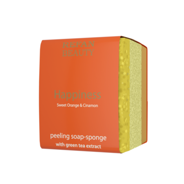 Happiness Peeling soap-sponge