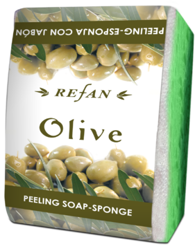 Olive Peelingschwammseife