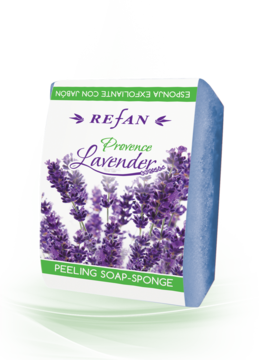 Peelingschwammseife Provence lavender Refan