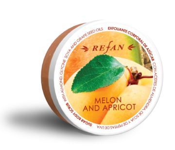 Melon and apricot Refan exfoliante corporal